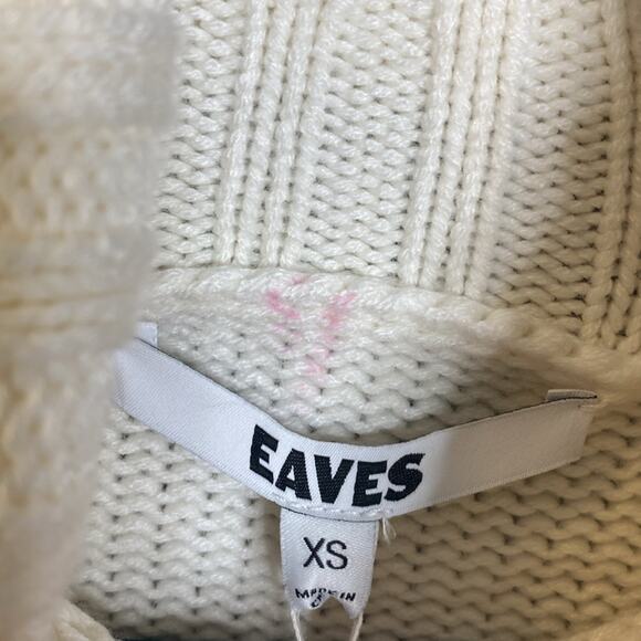 NWT EAVES Karina Sweater in Ivory Women's XS - Picture 11 of 12